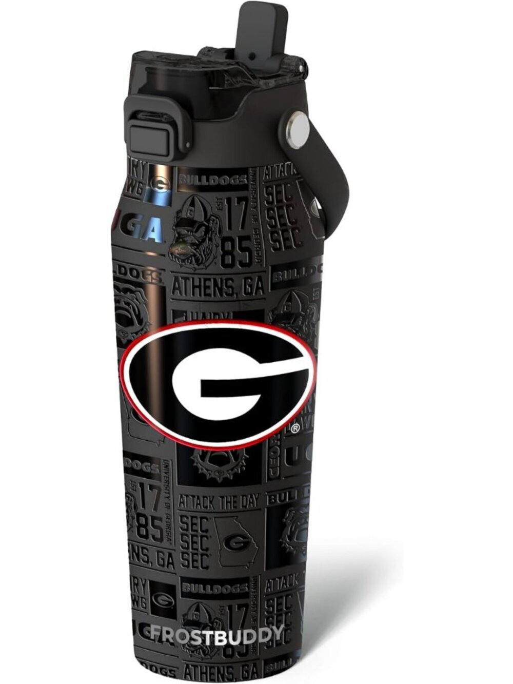 Insulated 24oz Water Bottle with Straw & Chug Lid - Leak-Proof & Durable